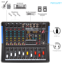 Pyle - PMXU67BT , Sound and Recording , Mixers - DJ Controllers , 6-Ch. Bluetooth Studio Mixer - DJ Controller Audio Mixing Console System
