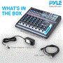Pyle - PMXU83BT , Sound and Recording , Mixers - DJ Controllers , 8-Ch. Bluetooth Studio Mixer - DJ Controller Audio Mixing Console System