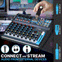 Pyle - PMXU83BT.5 , Sound and Recording , Mixers - DJ Controllers , 8-Ch. Bluetooth Studio Mixer - DJ Controller Audio Mixing Console System