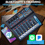Pyle - PMXU83BT.5 , Sound and Recording , Mixers - DJ Controllers , 8-Ch. Bluetooth Studio Mixer - DJ Controller Audio Mixing Console System