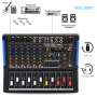 Pyle - PMXU88BT , Sound and Recording , Mixers - DJ Controllers , 8-Ch. Bluetooth Studio Mixer - DJ Controller Audio Mixing Console System