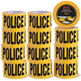 Pyle - PNCCTX12.5 , On the Road , Safety Barriers , 12 Pieces Safety Yellow Caution Tape Set - 200 Meters Long Tape Roll Suitable for a Wide Range of Applications, Including Roadworks, Events, and Hazardous Areas (Black and Yellow)