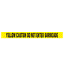 Pyle - PNECTX8 , On the Road , Safety Barriers , 8 Pieces Safety Yellow Caution Do Not Enter Barricade Tape Set - 200 Meters Long Tape Roll Suitable for a Wide Range of Applications, Including Roadworks, Events, and Hazardous Areas (Black and Yellow)