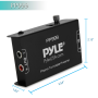 Pyle - PP999 , Sound and Recording , Audio Processors - Sound Reinforcement , Compact Phono Turntable Preamp - Ultra-Low Noise Audio Pre-Amplifier with 12-Volt Power Adaptor