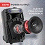 Pyle - PPHP1022NSM , Sound and Recording , PA Loudspeakers - Cabinet Speakers , 10’’ Bluetooth Portable PA Speaker - Portable PA & Karaoke Party Audio Speaker with wireless microphones, with speaker stand, with Built-in Rechargeable Battery, Flashing Party Lights, MP3/USB/ /FM Radio