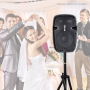 Pyle - PPHP103MU , Sound and Recording , PA Loudspeakers - Cabinet Speakers , Loudspeaker PA Molded Cabinet Speaker System, Active Powered 2-Way Stereo Sound, Recording Ability, USB/SD, Aux Input (10