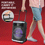Pyle - PPHP1044B , Sound and Recording , PA Loudspeakers - Cabinet Speakers , Bluetooth PA Speaker System - Portable Indoor / Outdoor Loudspeaker with Rechargeable Battery, Flashing Party Lights, MP3/USB/Micro SD Readers, FM Radio (10’’ Subwoofer, 600 Watt)