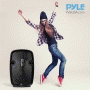 Pyle - PPHP109WMU , Sound and Recording , PA Loudspeakers - Cabinet Speakers , Wireless & Portable Bluetooth PA Speaker, Active-Powered Loudspeaker System, Built-in Rechargeable Battery, USB/SD Readers, Includes Handheld Microphone, Recording Ability, FM Radio (1000 Watt, 10