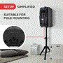 Pyle - PPHP122NSM , Sound and Recording , PA Loudspeakers - Cabinet Speakers , 12’’ Bluetooth Portable PA Speaker - Portable PA & Karaoke Party Audio Speaker with wireless microphone, with speaker stand, with Built-in Rechargeable Battery, Flashing Party Lights, MP3/USB/ /FM Radio
