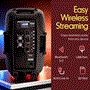 Pyle - PPHP1237UB , Sound and Recording , PA Loudspeakers - Cabinet Speakers , Wireless BT Streaming Loudspeaker PA Cabinet Speaker System, Powered 2-Way Full Range Sound, Recording Ability, USB/SD, FM Radio, Aux Input, 12-Inch, 1200 Watt