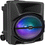 Pyle - PPHP1244B , Sound and Recording , PA Loudspeakers - Cabinet Speakers , Bluetooth Indoor / Outdoor Loudspeaker with Built-in Rechargeable Battery, Flashing Party Lights, MP3/USB/SD Readers, FM Radio (800 Watt)