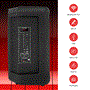 Pyle - PPHP1274B , Sound and Recording , PA Loudspeakers - Cabinet Speakers , 12’’ Wireless Portable PA Speaker - Portable PA & Karaoke Party Audio Speaker with Built-in Rechargeable Battery, Flashing Party Lights, USB/TF/TWS /FM Radio/Aux-in/MIC/Remote Control (500 Watt MAX)