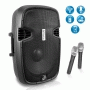 Pyle - PPHP129WMU , Sound and Recording , PA Loudspeakers - Cabinet Speakers , Portable Hi-Power Bluetooth PA Loudspeaker System with Built-in Rechargeable Battery, Includes (2) Wireless Microphones (1000 Watt, 12