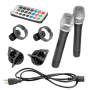 Pyle - PPHP129WMU.5 , Sound and Recording , PA Loudspeakers - Cabinet Speakers , Portable Hi-Power Bluetooth PA Loudspeaker System with Built-in Rechargeable Battery, Includes (2) Wireless Microphones (1000 Watt, 12