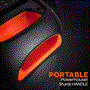 Pyle - PPHP26BL , Home and Office , PA Loudspeakers - Cabinet Speakers , Compact BT PA Party Speaker System - Two-Way Speaker Karaoke Machine with Built-in Rechargeable Battery, Mic Priority, TWS Function, Mic Input, USB/ Micro SD/ BT/ FM Radio, Mic Volume Control, and Flashing Party Lights, 160W