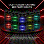 Pyle - PPHP2835B , Sound and Recording , PA Loudspeakers - Cabinet Speakers , Dual 8’’ Bluetooth Portable PA Speaker - Portable PA & Karaoke Party Audio Speaker with Built-in Rechargeable Battery, Flashing Party Lights, MP3/USB/ /FM Radio (600 Watt MAX)