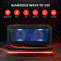 Pyle - PPHP42B , Sound and Recording , PA Loudspeakers - Cabinet Speakers , Wireless BT BoomBox Stereo Speaker System - Built-in Full Panel LED Lights, FM Radio/Aux/MP3/USB Flash Drive Memory Reader/Micro SD and 1/4 Input Jack for Microphone