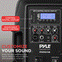 Pyle - PPHP837UB , Sound and Recording , PA Loudspeakers - Cabinet Speakers , Wireless BT Streaming Loudspeaker PA Cabinet Speaker System, Powered 2-Way Full Range Sound, USB/SD, FM Radio, Aux Input, 8-Inch, 700 Watt
