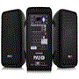 Pyle - PPHP898MX , Sound and Recording , PA Loudspeakers - Cabinet Speakers , Bluetooth PA Speaker & Amplifier Mixer System Kit - Dual Loudspeakers, 8-Ch. Audio Mixer, MP3/USB Reader, +48V Mic Phantom Power