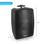 Pyle - PPHP8MBA , Sound and Recording , PA Loudspeakers - Cabinet Speakers , Bluetooth Portable PA Speaker System - Compact Loudspeaker with Built-in Rechargeable Battery, MP3/USB/SD/FM Radio