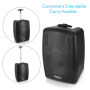 Pyle - UPPHP8MBA , Sound and Recording , PA Loudspeakers - Cabinet Speakers , Bluetooth Portable PA Speaker System - Compact Loudspeaker with Built-in Rechargeable Battery, MP3/USB/SD/FM Radio