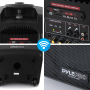 Pyle - UPPHP8MBA , Sound and Recording , PA Loudspeakers - Cabinet Speakers , Bluetooth Portable PA Speaker System - Compact Loudspeaker with Built-in Rechargeable Battery, MP3/USB/SD/FM Radio