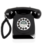 Pyle - PPRETRO25BK , Home and Office , Turntables - Phonographs , Vintage / Classic Style Corded Phone - Retro Design Landline Telephone