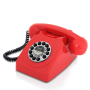Pyle - PPRETRO25RD , Home and Office , Turntables - Phonographs , Vintage / Classic Style Corded Phone - Retro Design Landline Telephone