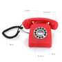Pyle - PPRETRO25RD , Home and Office , Turntables - Phonographs , Vintage / Classic Style Corded Phone - Retro Design Landline Telephone