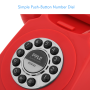 Pyle - PPRETRO25RD , Home and Office , Turntables - Phonographs , Vintage / Classic Style Corded Phone - Retro Design Landline Telephone