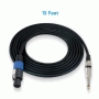 Pyle - PPSJ15 , Home and Office , Cables - Wires - Adapters , Sound and Recording , Cables - Wires - Adapters , 15ft. 12 Gauge Professional Speaker Cable Compatible With Speakon Connector to 1/4