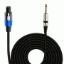Pyle - PPSJ30 , Home and Office , Cables - Wires - Adapters , Sound and Recording , Cables - Wires - Adapters , 30ft. 12 Gauge Professional Speaker Cable Compatible With Speakon Connector to 1/4