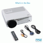 Pyle - PRJAND615 , Home and Office , Projectors , HD Hi-Res Smart Projector with Built-in Dual Core Android CPU, High Speed Wi-Fi Wireless Internet, 1080p & Blu Ray Disc Support, Projection Size up to 120’’ inches