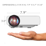 Pyle - prjg74 , Home and Office , Projectors , Compact Digital Multimedia Projector, HD 1080p Support, MP3/USB/SD/AV/VGA (Mac & PC Compatible)