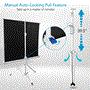 Pyle - PRJTP52.5 , Home and Office , Projector Screens - Accessories , 50-inch Video Projector Screen, Easy Fold-Out & Roll-Up Projection Display, Tripod Stand Style