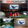 Pyle - prjtpots81 , Home and Office , Projector Screens - Accessories , Outdoor Projector Screen - Portable Viewing Projector Display with Frame Stand, HD 16:9 Pickup Display (80’’ -inch)