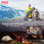 Pyle - prjtpots81 , Home and Office , Projector Screens - Accessories , Outdoor Projector Screen - Portable Viewing Projector Display with Frame Stand, HD 16:9 Pickup Display (80’’ -inch)