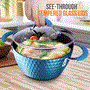 Pyle - PRTNCCW11BDCP , Parts , Cooking Pot with Lid - Stylish Kitchen Cookware with Elegant Diamond Pattern, Non-Stick, 2.1 Quart (Works with Model: NCCW11BD)