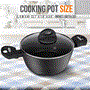 Pyle - PRTNCCW12CP , Parts , Cooking Pot with Lid - Non-Stick Stylish Kitchen Cookware with Metallic Ridge-Line Pattern, 2 Quart (Works with Model: NCCW12S)