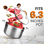 Pyle - PRTNCCW14S1LID , Parts , Cooking Pot Lid - See-Through Tempered Glass Lids, 1.5 Quart (Works with Models: NCCW14S & NCCW20S)