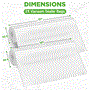 Pyle - PRTPKVS14RL , Kitchen & Cooking , Vacuum Sealers , Vacuum Sealer Bags - Universal Air Vac Sealing Bags (2 Rolls, 100’ ft. Total Length)