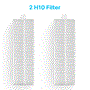Pyle - PRTPUCRCX10 , Parts , Robot Vacuum Accessory Kit - 2 Replacement Side Brush, Primary Filter & 2 H10 Filters, for SereneLife Robot Vacuum Model: PUCRCX10