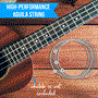 Pyle - PRTPUKT2050 , Musical Instruments , Ukulele Accessory Kit - Aquila Strings, Full Set of Replacement, Ukulele Capo with 3 pcs. Felt Picks & Cleaning Cloth