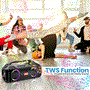 Pyle - PSBWP4 , Sports and Outdoors , Portable Speakers - Boom Boxes , Gadgets and Handheld , Portable Speakers - Boom Boxes , Portable Bluetooth Speaker System - 2 Channel BT Speaker, TWS Function, Micro SD Support, RGB Lighting with Rechargeable Battery