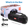 Pyle - PSBWP4 , Sports and Outdoors , Portable Speakers - Boom Boxes , Gadgets and Handheld , Portable Speakers - Boom Boxes , Portable Bluetooth Speaker System - 2 Channel BT Speaker, TWS Function, Micro SD Support, RGB Lighting with Rechargeable Battery