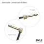 Pyle - PSCBLKIT22 , Musical Instruments , Instrument Accessories , Pro Audio Pedal Board Patch Cables, Universal D.I.Y. Custom Cut 10