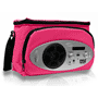 Pyle - PSCL28RD , Gadgets and Handheld , Multi-Function Handheld Devices , Cooler Bag with Built in AM/FM Radio, Headphone Output and AUX IN for MP3 Players (Pink Color)