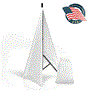 Pyle - PSCRIM2W , Sound and Recording , Mounts - Stands - Holders , DJ Speaker / Light Stand, Universal Compatibility & Mountable, for Tripod Stands, 2 Sided (White)
