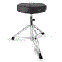 Pyle - PSEATDRM28 , Musical Instruments , Mounts - Stands - Holders , Sound and Recording , Mounts - Stands - Holders , Adjustable Drum Throne Stool - Portable With Double-braced Tripod Legs, Foam-cushioned Seat, Perfect for On Stage and In-Studio Use
