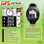Pyle - PSGF605BK , Sports and Outdoors , Watches , Gadgets and Handheld , Watches , Personal GPS Golf Watch with Automatic Course Recognition (Preloaded USA Golf Courses) (Black Color)